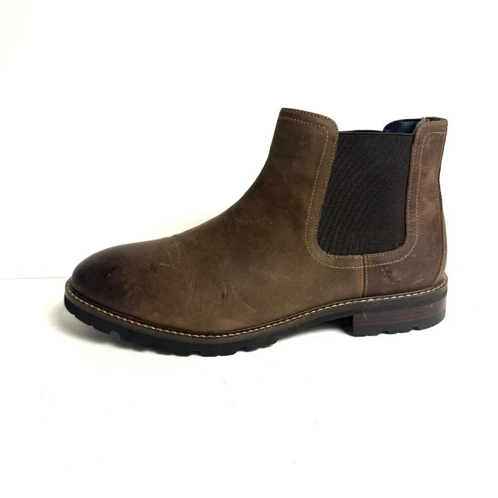 Florsheim Men's Renegade Plain Toe Gore Boot Brown Size 11.5 M
